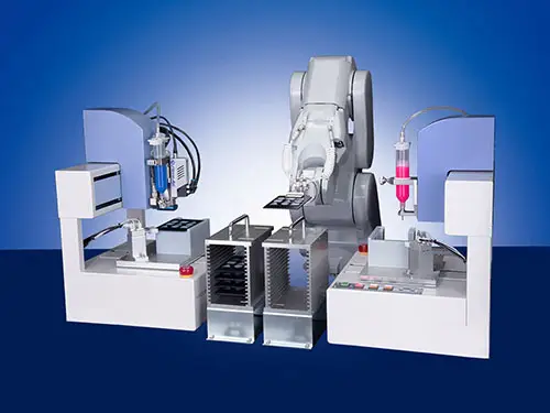 Dispensador de chorro sin contacto HM-AeroJet para adhesivos termofusibles